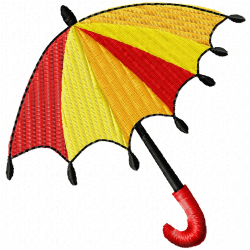 Umbrella Embroidery Design 10 Umbrella Embroidery Design 10